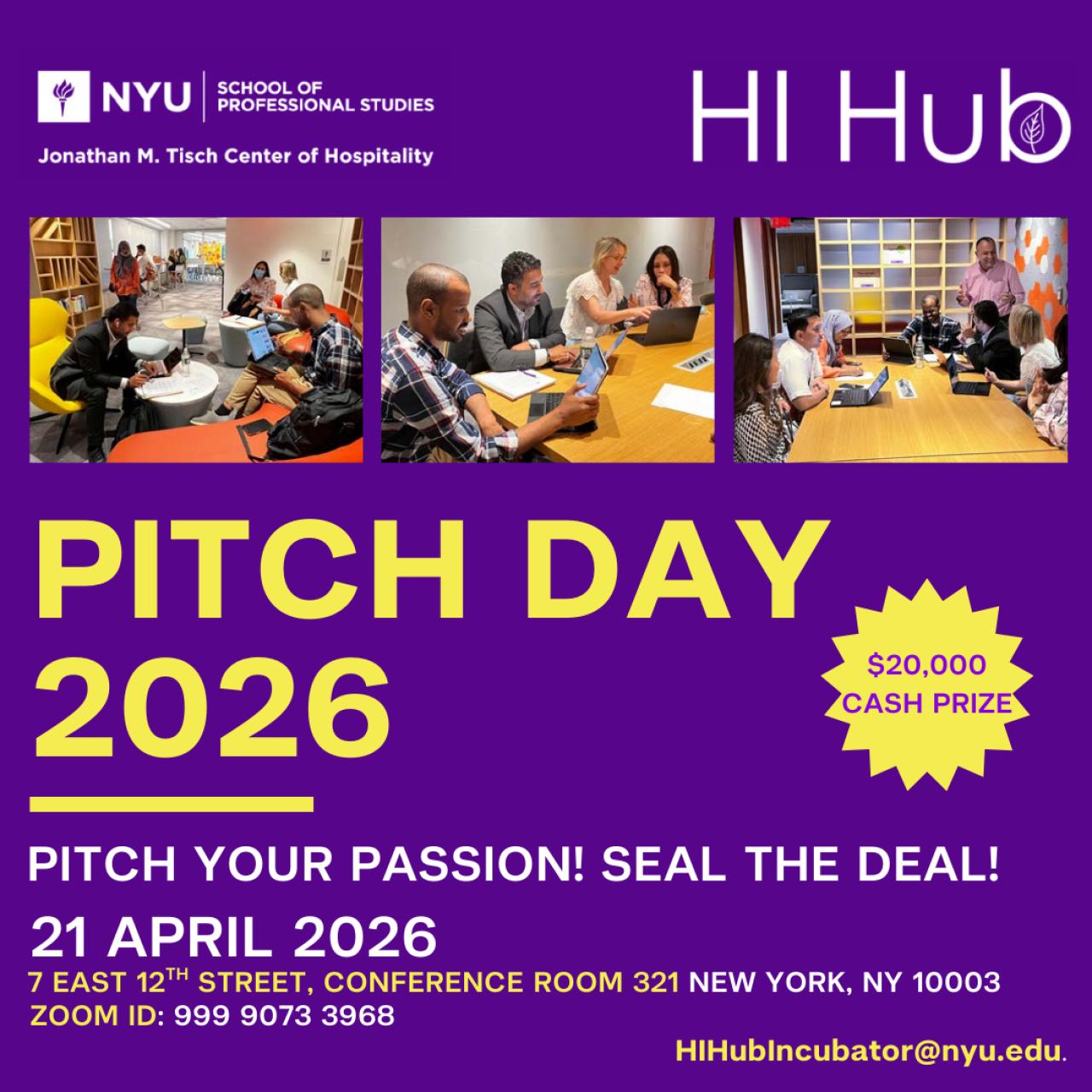Pitch Day 2026 - Pitch Your Passion: Seal the Deal! April 21, 2026