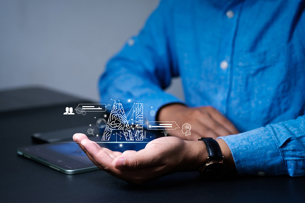 Translator with AI Graphic