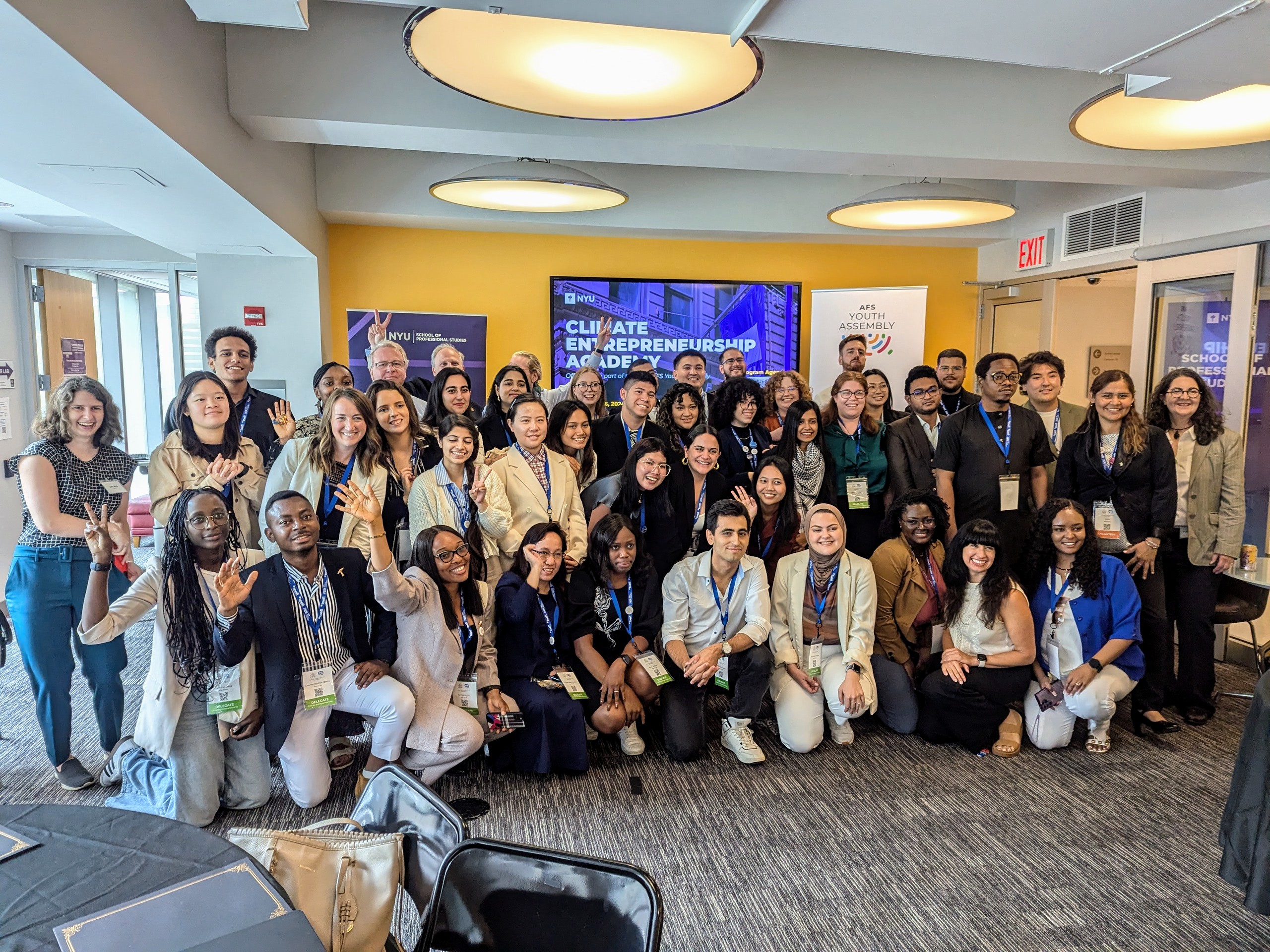 Climate Academy participants pose for a photo