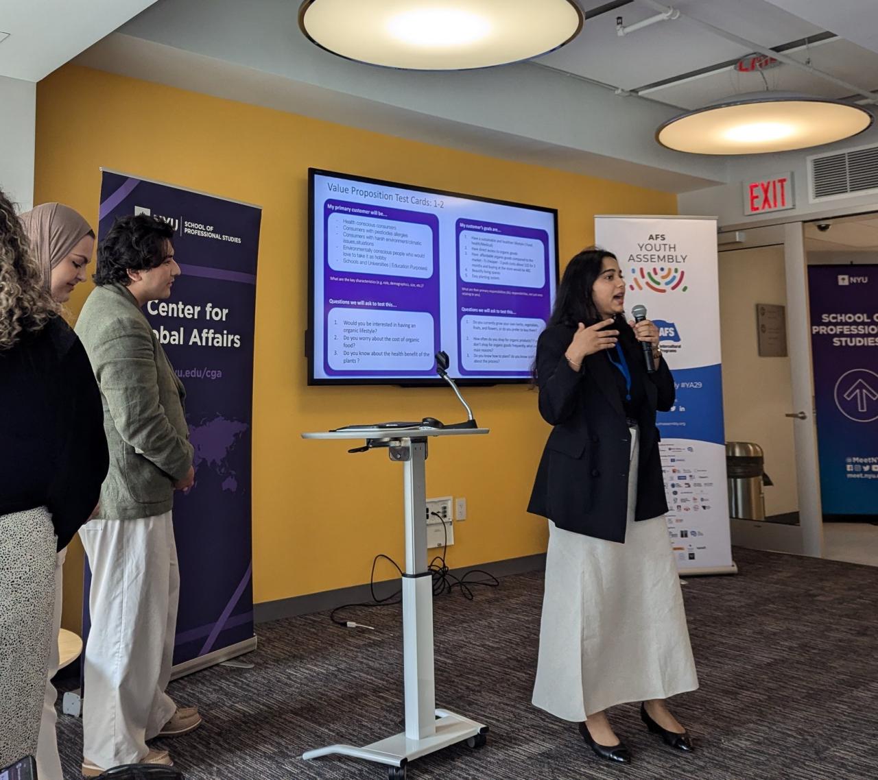 Climate Academy participant speaks.