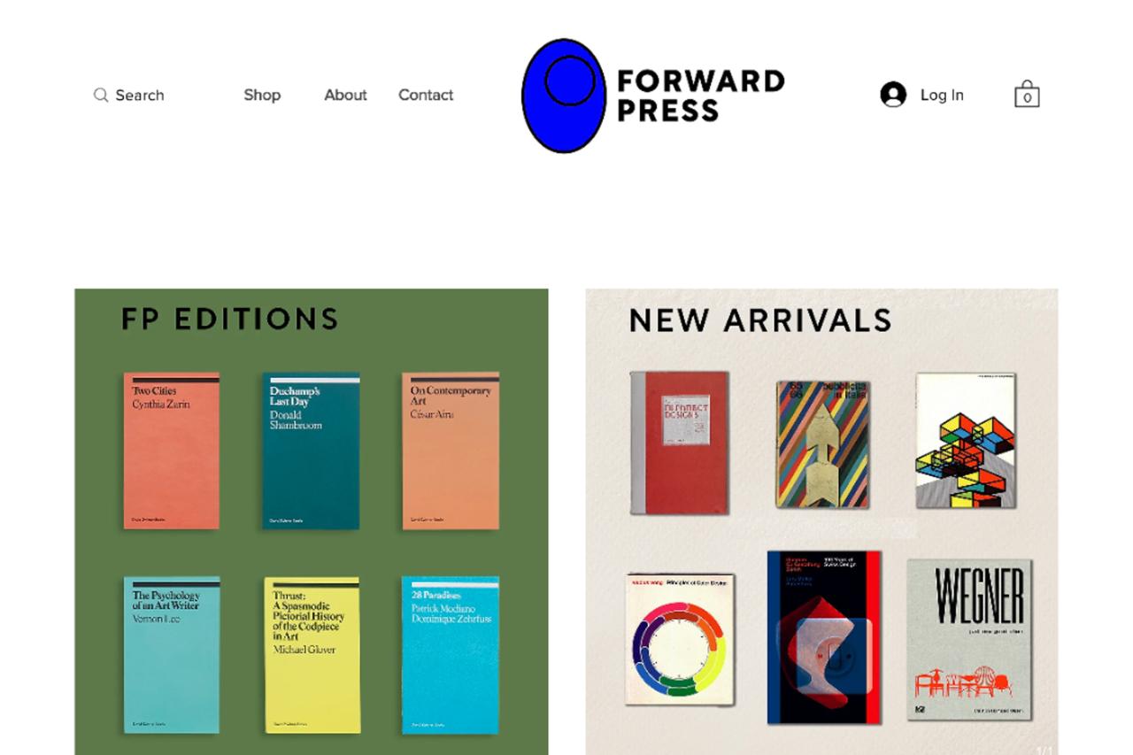 Web page design with book covers