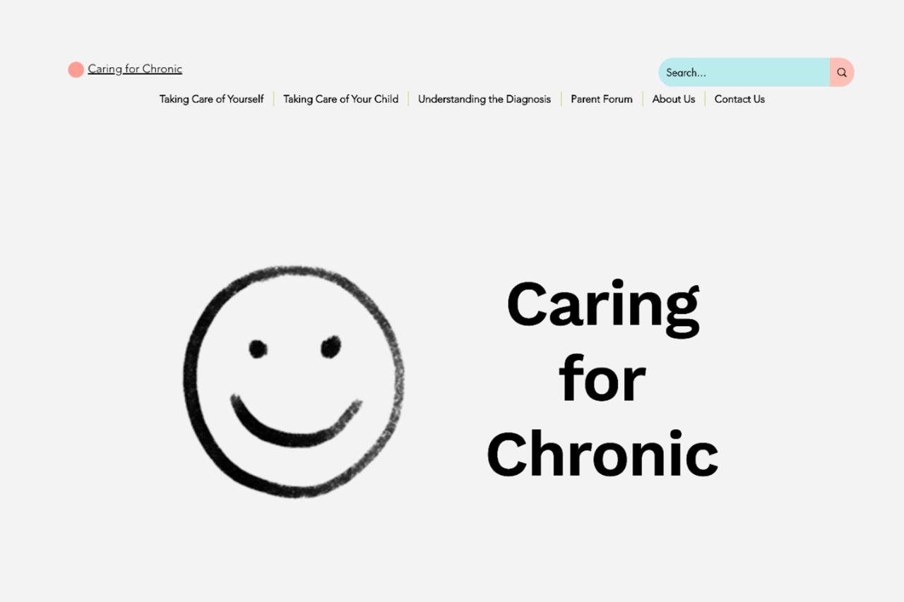 Web page design with smiley face