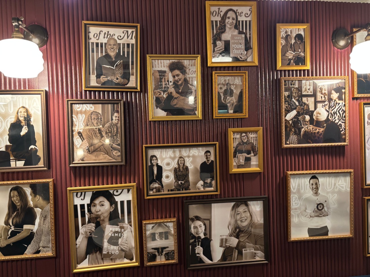 Book of the month photo wall