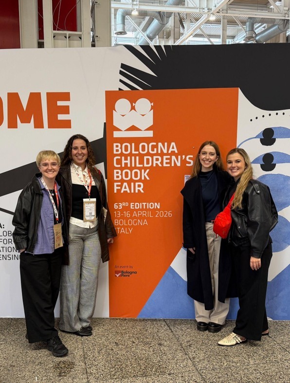 NYU SPS MS in Publishign students participate as volunteers at the 2026 Bologna Children's Book Fair