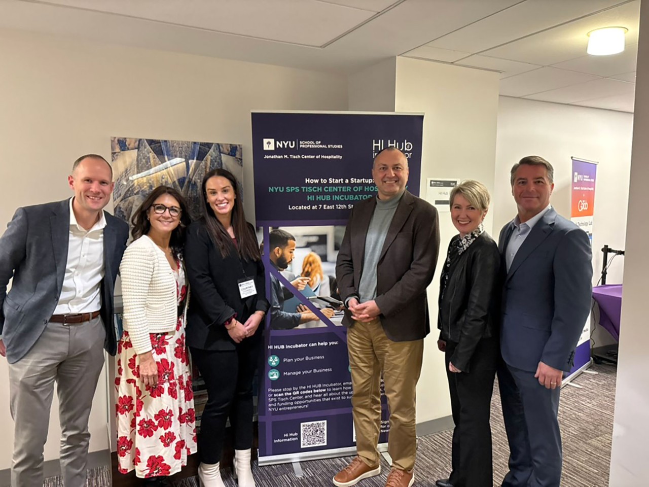 Group photo of the the Hilton Entrepreneurship Experience 