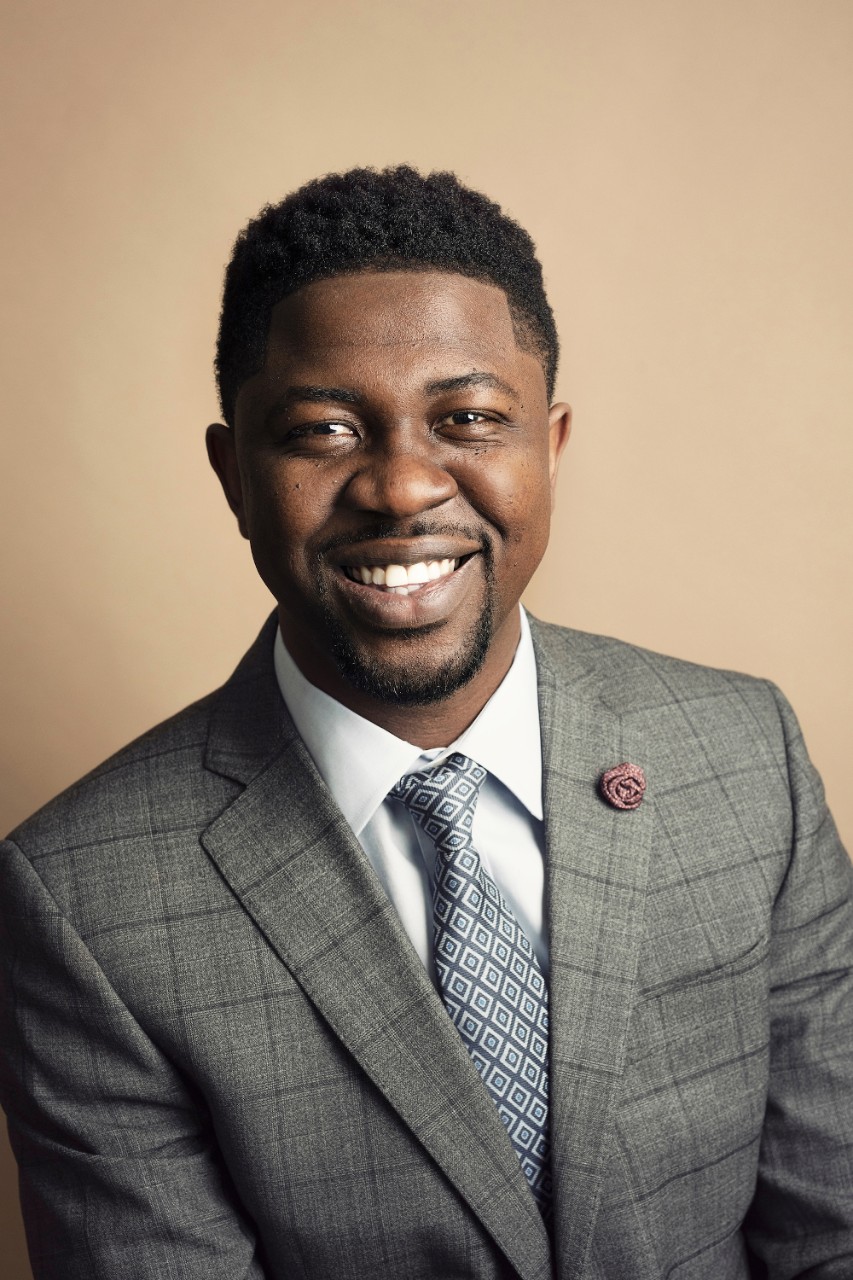 Edafe Okporo, NYU SPS Division of Programs in Business alumnus, leads a protest to end shelter evictions.