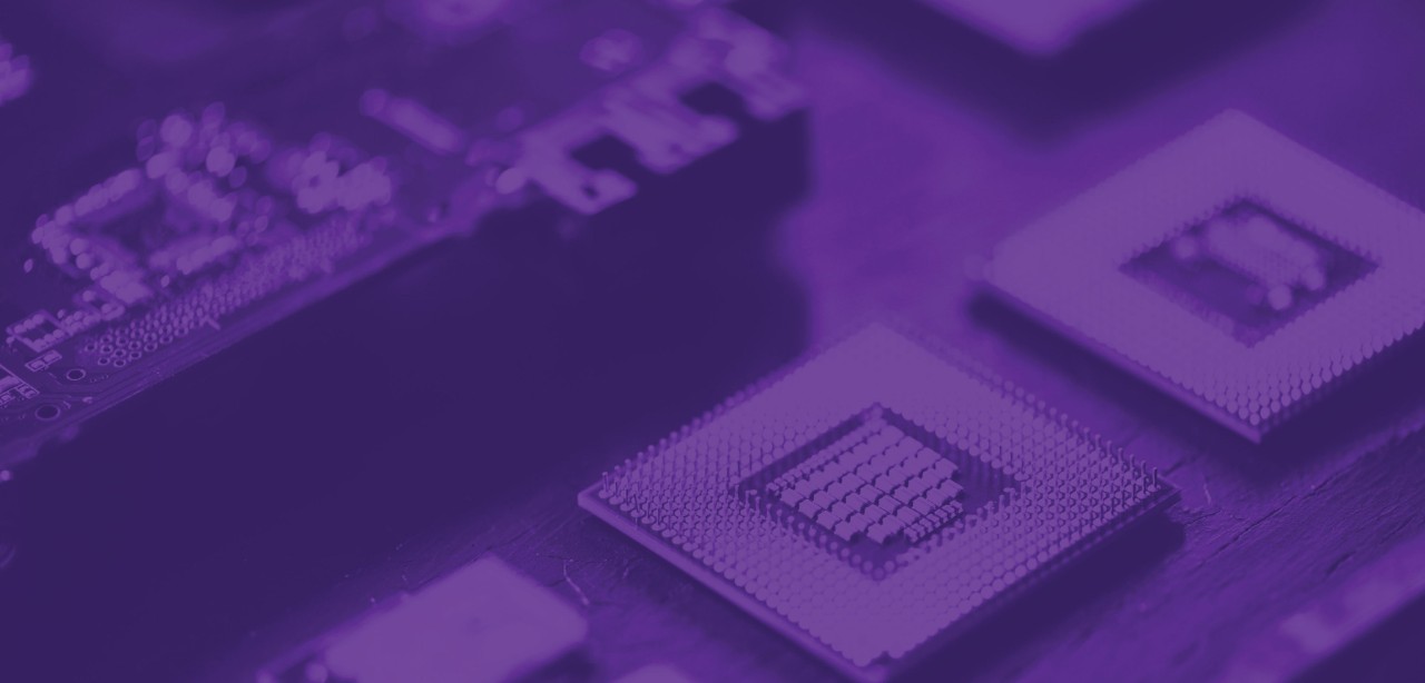 A close-up image of a woman's face, overlaid with semo-transparent binary code and imagery evoking technology.