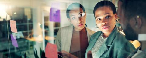 professionals discussing marketing plans