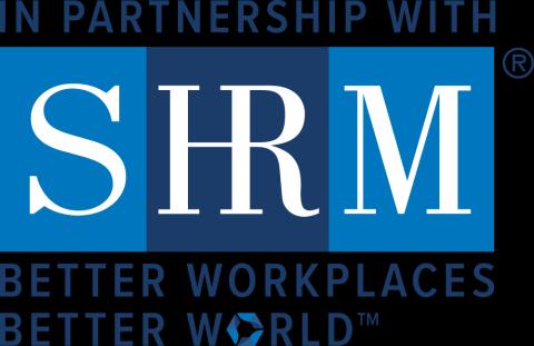In partnership with SHRM - Better Workplaces Better World logo