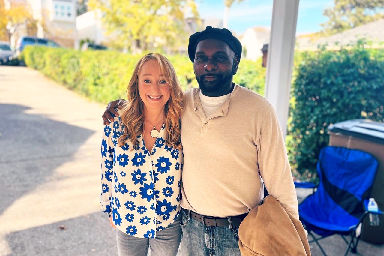 NYU SPS Continuing Education professor Lori Fischer smiles for a photo with her Kindness Matters co-star Michael Diallo McLendon