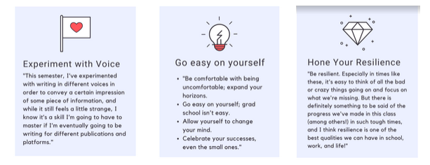 Experiment with Voice - Go easy on yourself - Hone Your Resilience