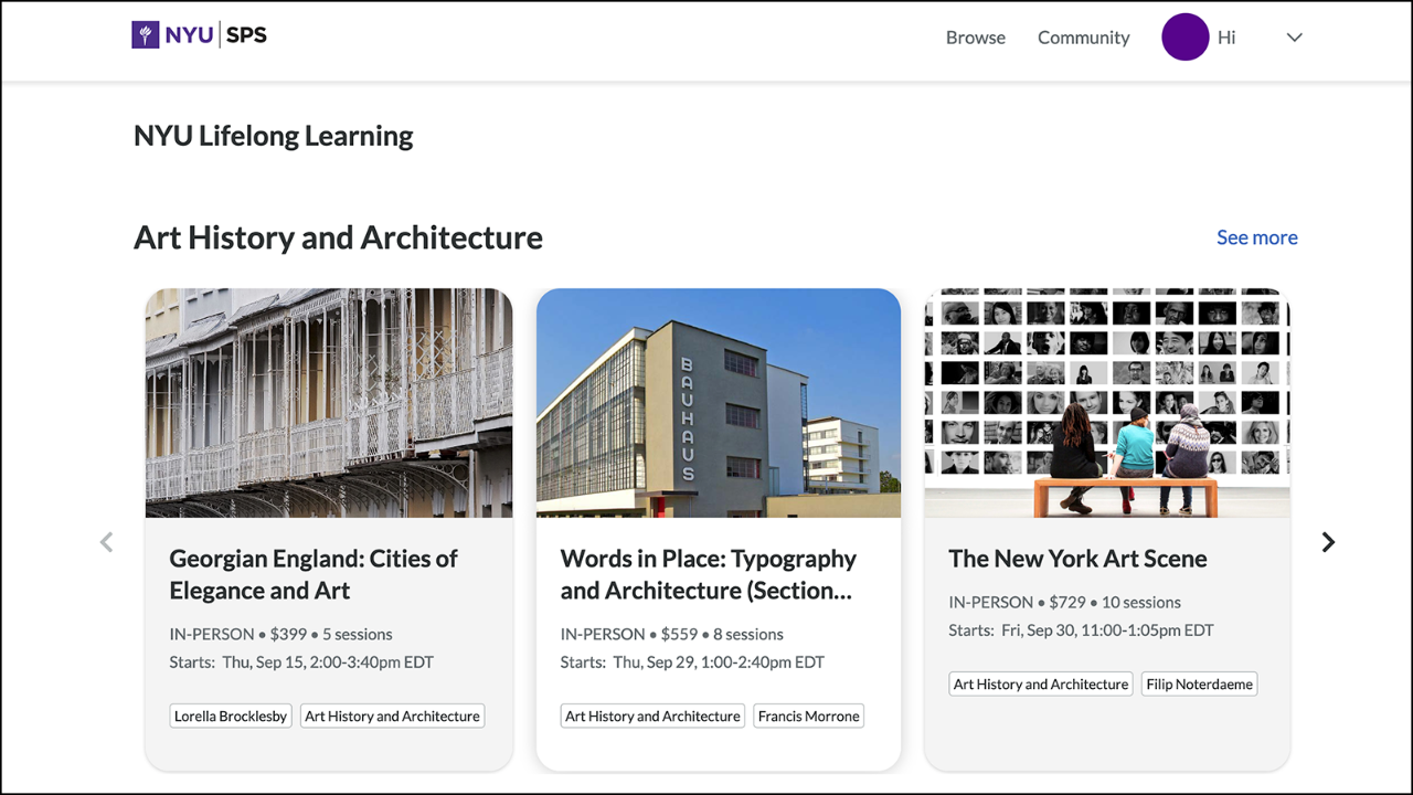 gatherlearning.com page screenshot
