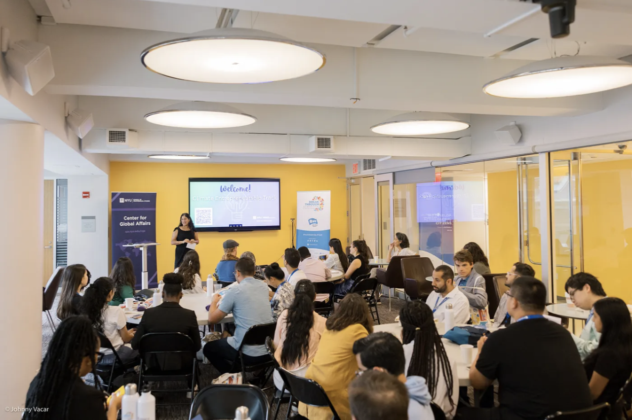 NYU_SPS_Dean Angie_Kamath_greets_the_group