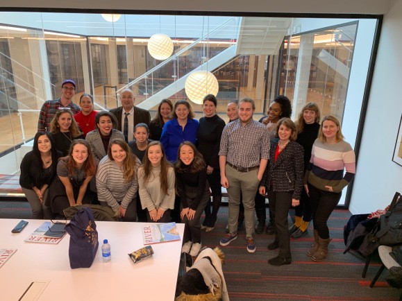 Students and faculty members standing for a photo