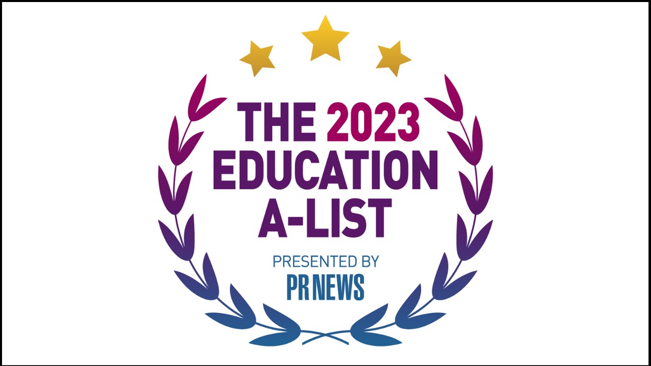 PRNews A-List logo. The MRPRCC degree was named to the education  A-List for 2023