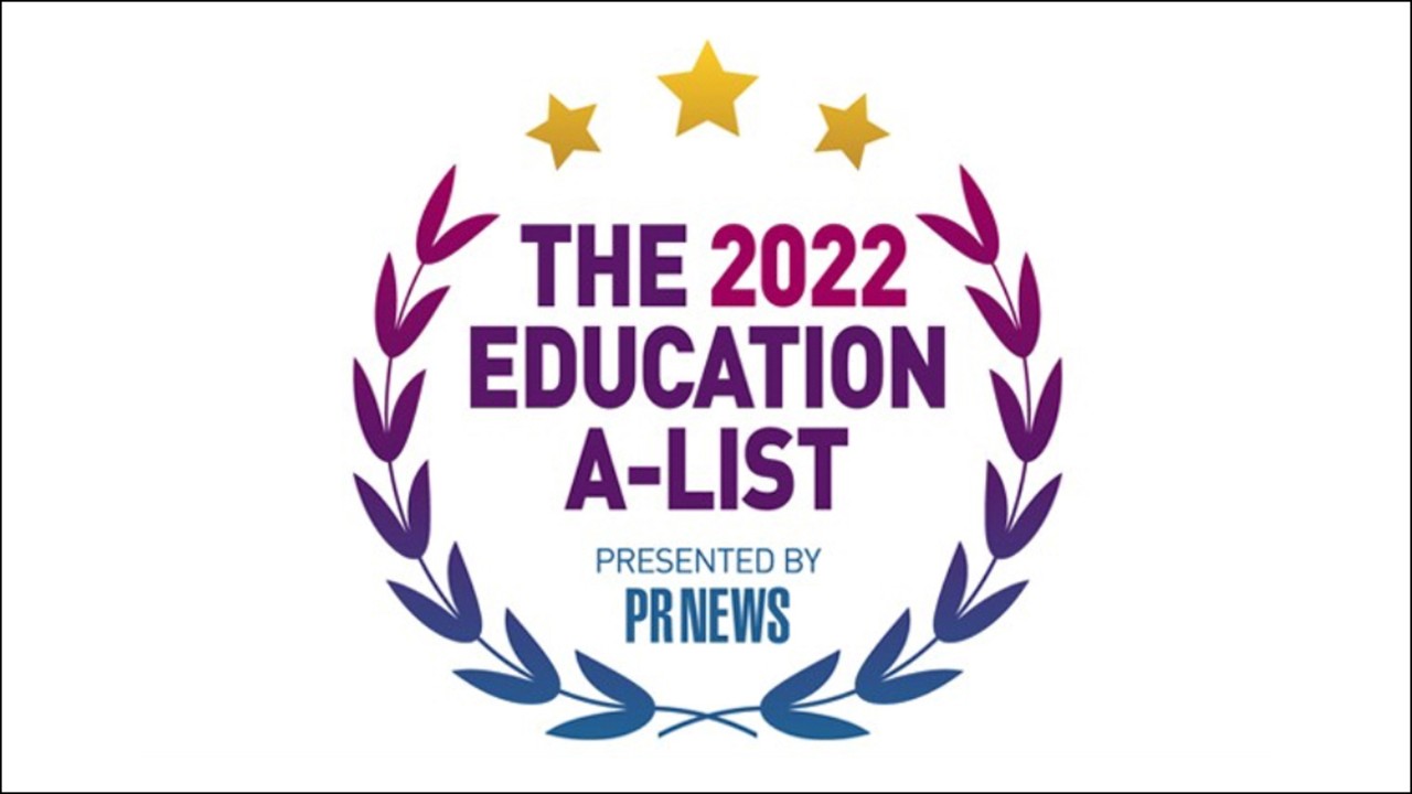 PRNews A-List logo. The MRPRCC degree was named to the education  A-List for 2022