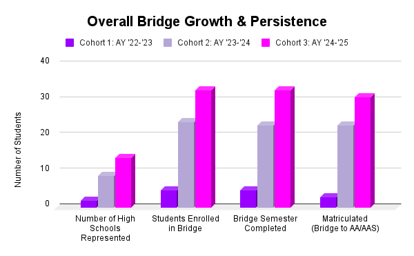 Overall Bridge Growth & Persistence bar graph