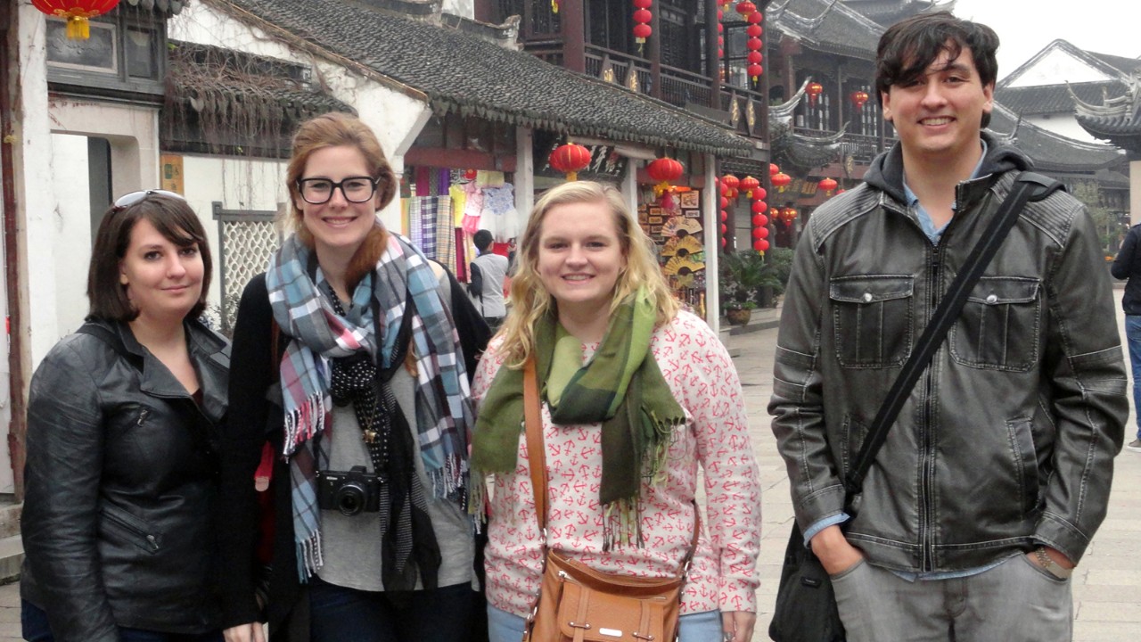 Students on a Global Field Intensive in China offer through the Center for Global Affairs