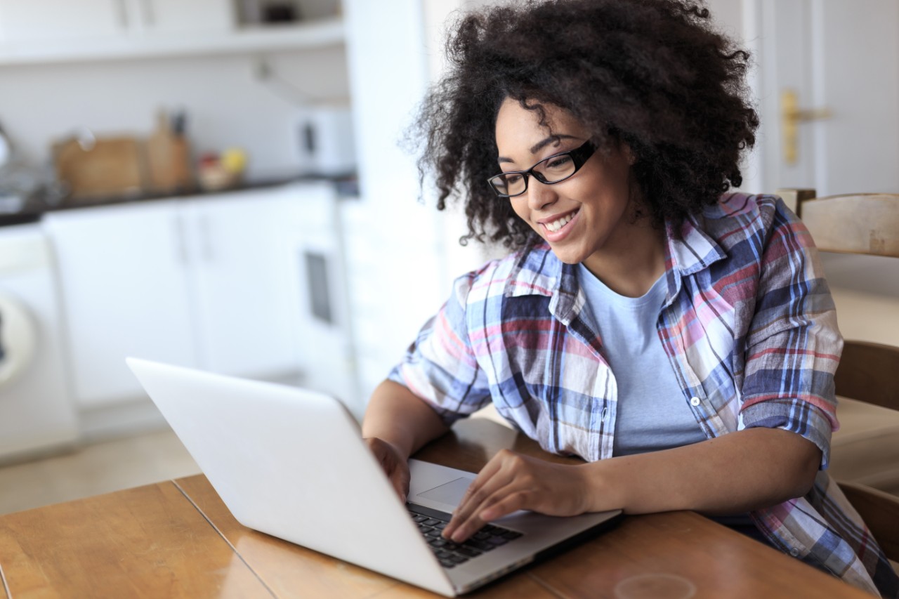 Student in a remote class