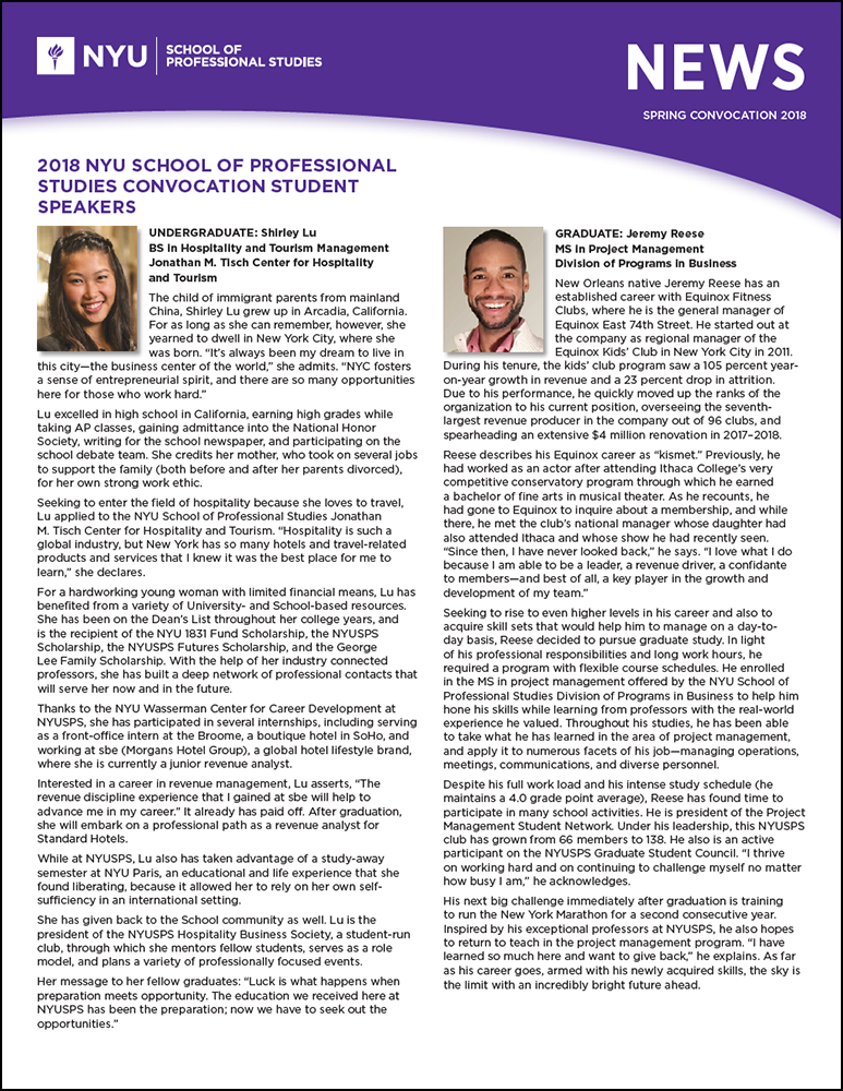 Newsletter Archive Nyu Sps