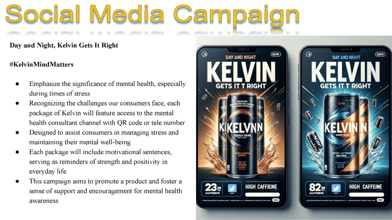 Student project example 4: Kelvin Energy Drink