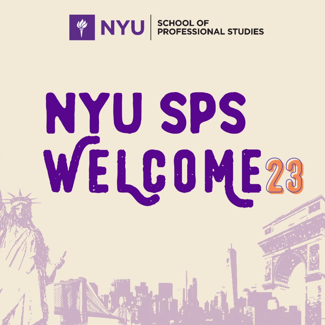 NYU SPS Welcome 2023 image