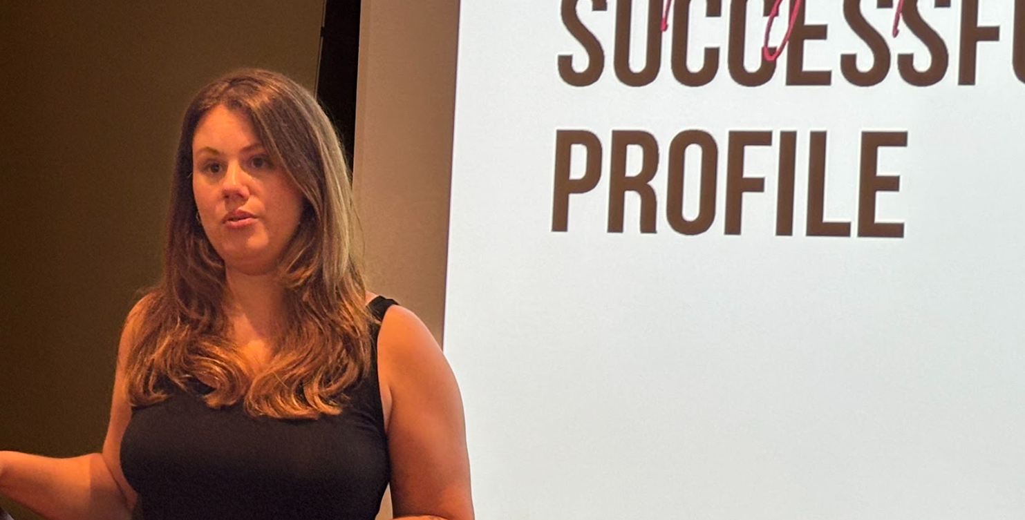 Janel Abrahami speaking