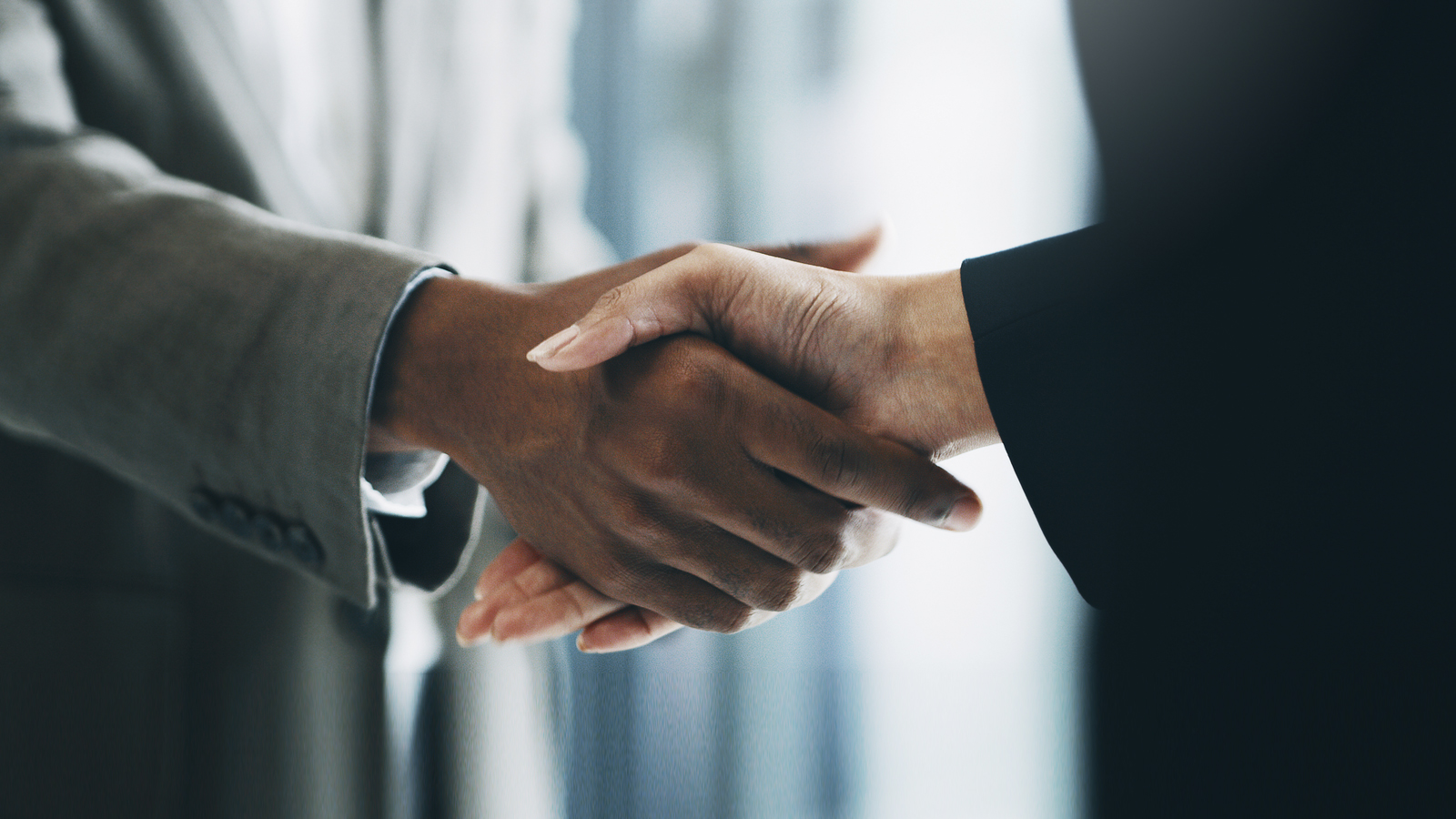 Businesspeople shaking hands