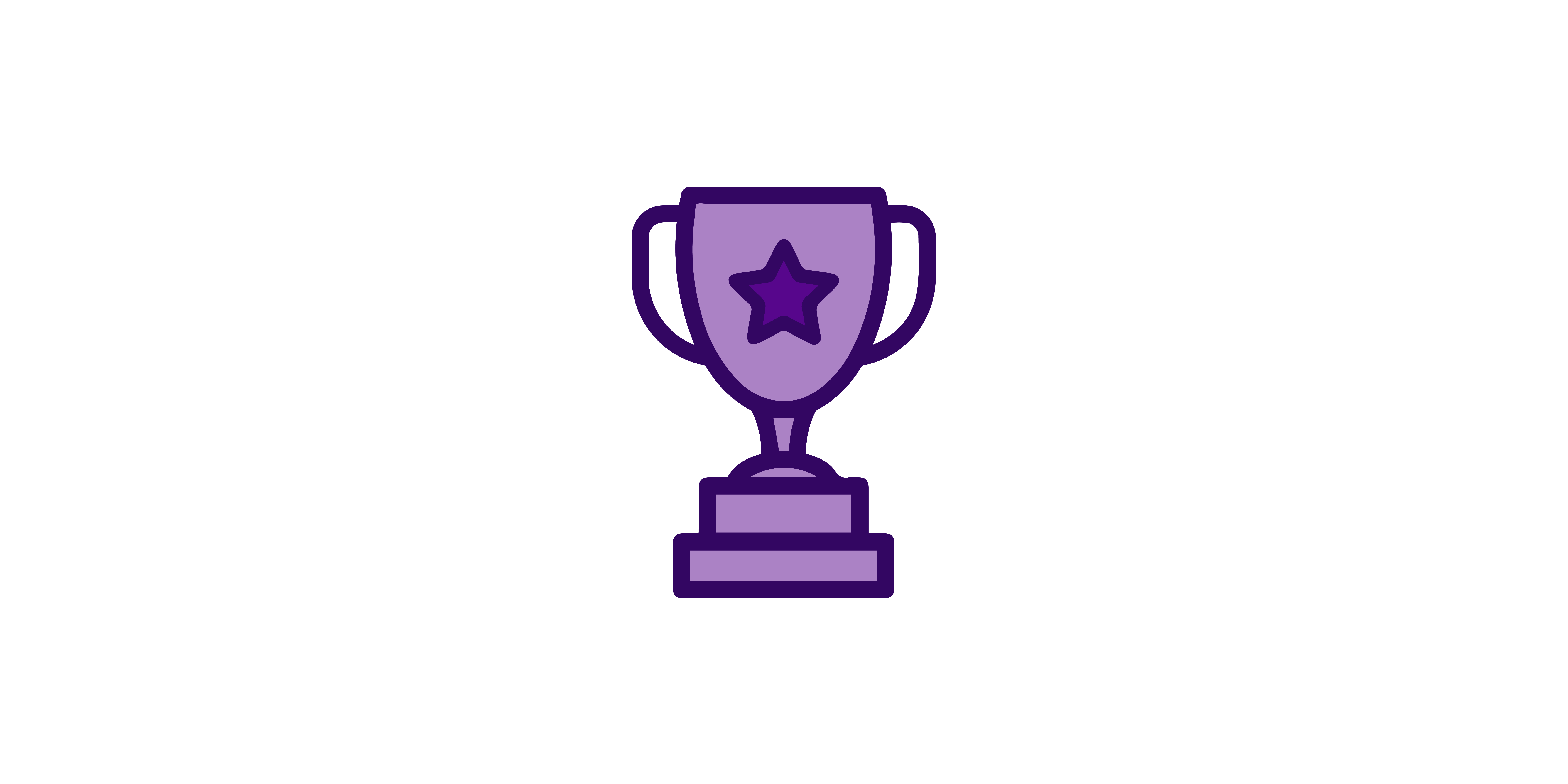 purple trophy graphic