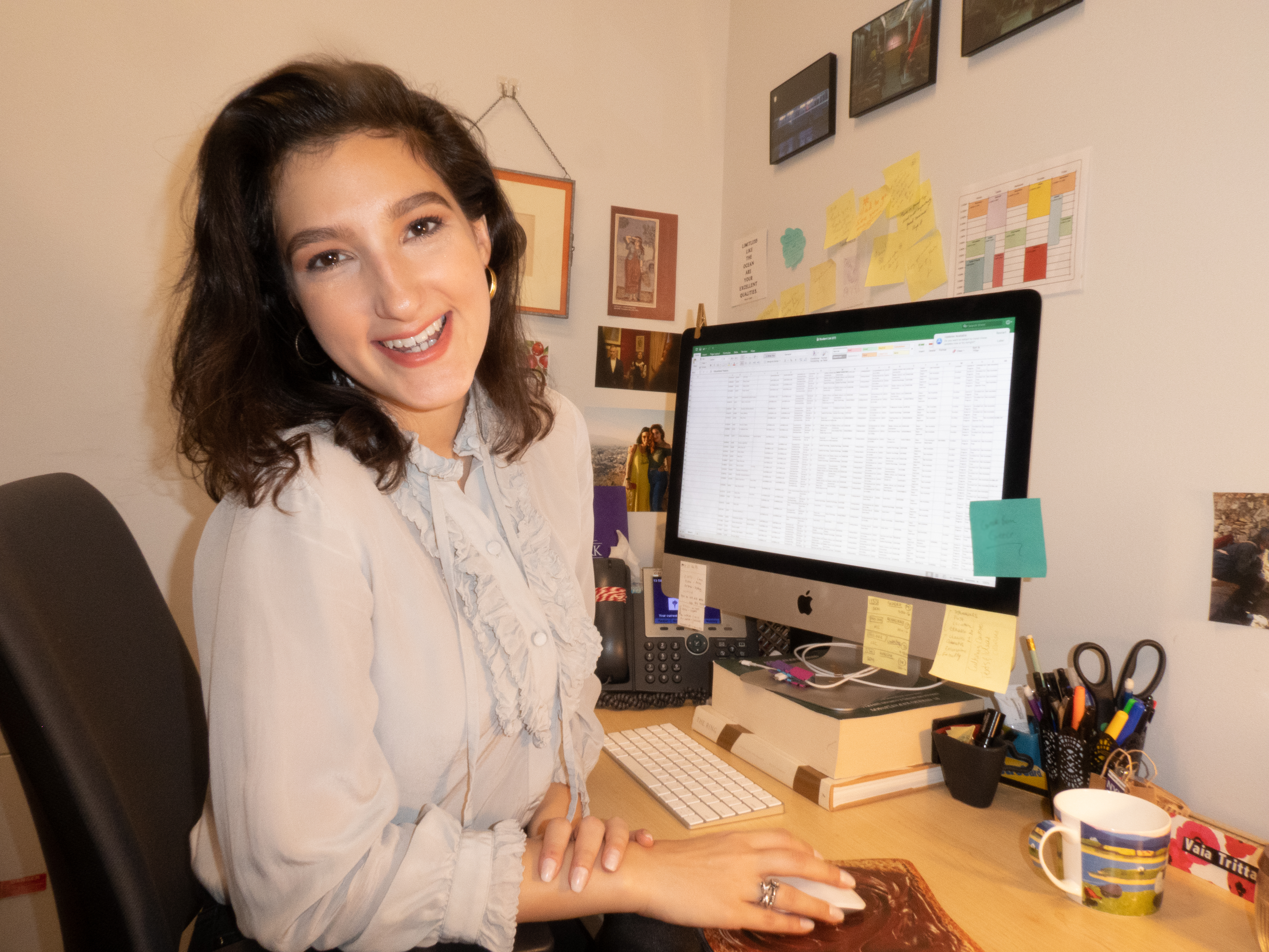 The author in her office